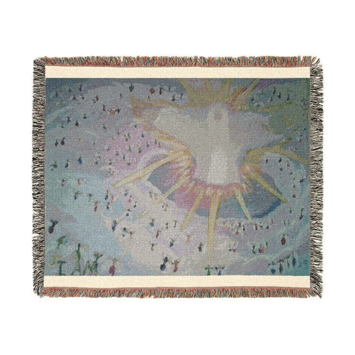 God Art by JL woven blanket : The Great I AM!