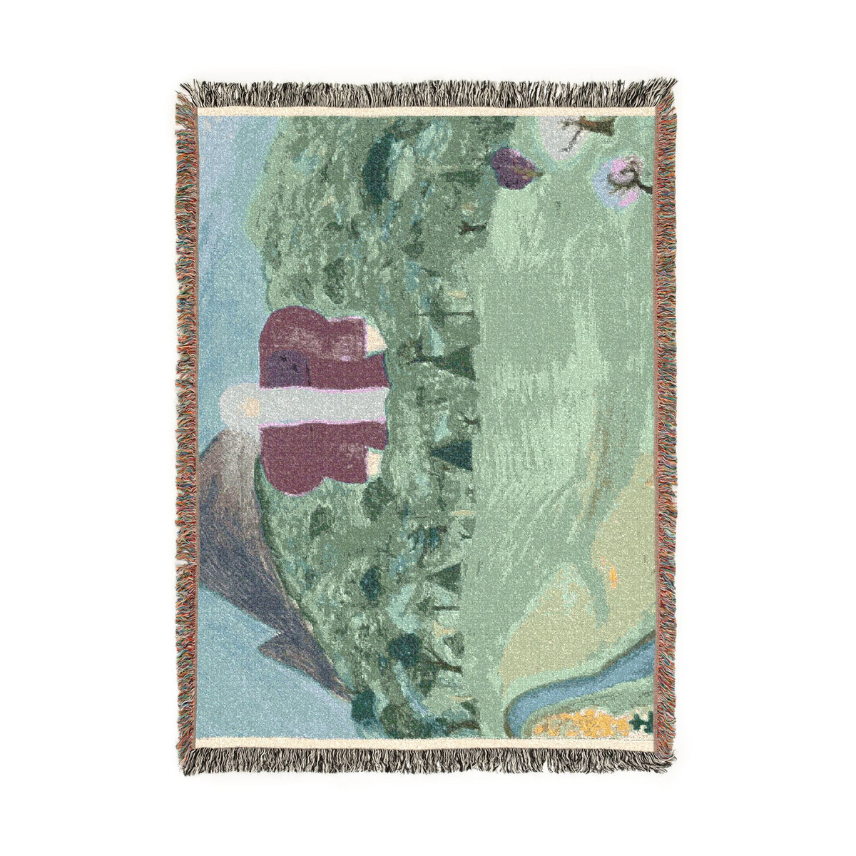 God Art by JL woven blanket  "The giant in the forest"