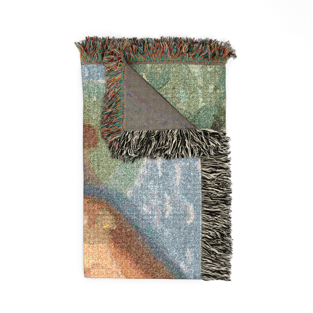 God Art by JL woven blanket : God at The Garden of Edin