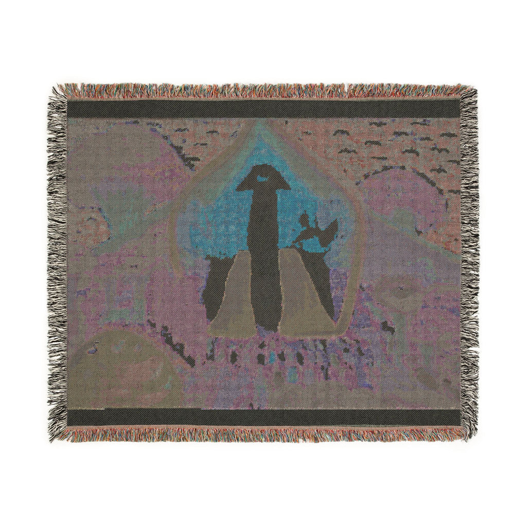 God Art by JL woven blanket : God at The Garden of Edin