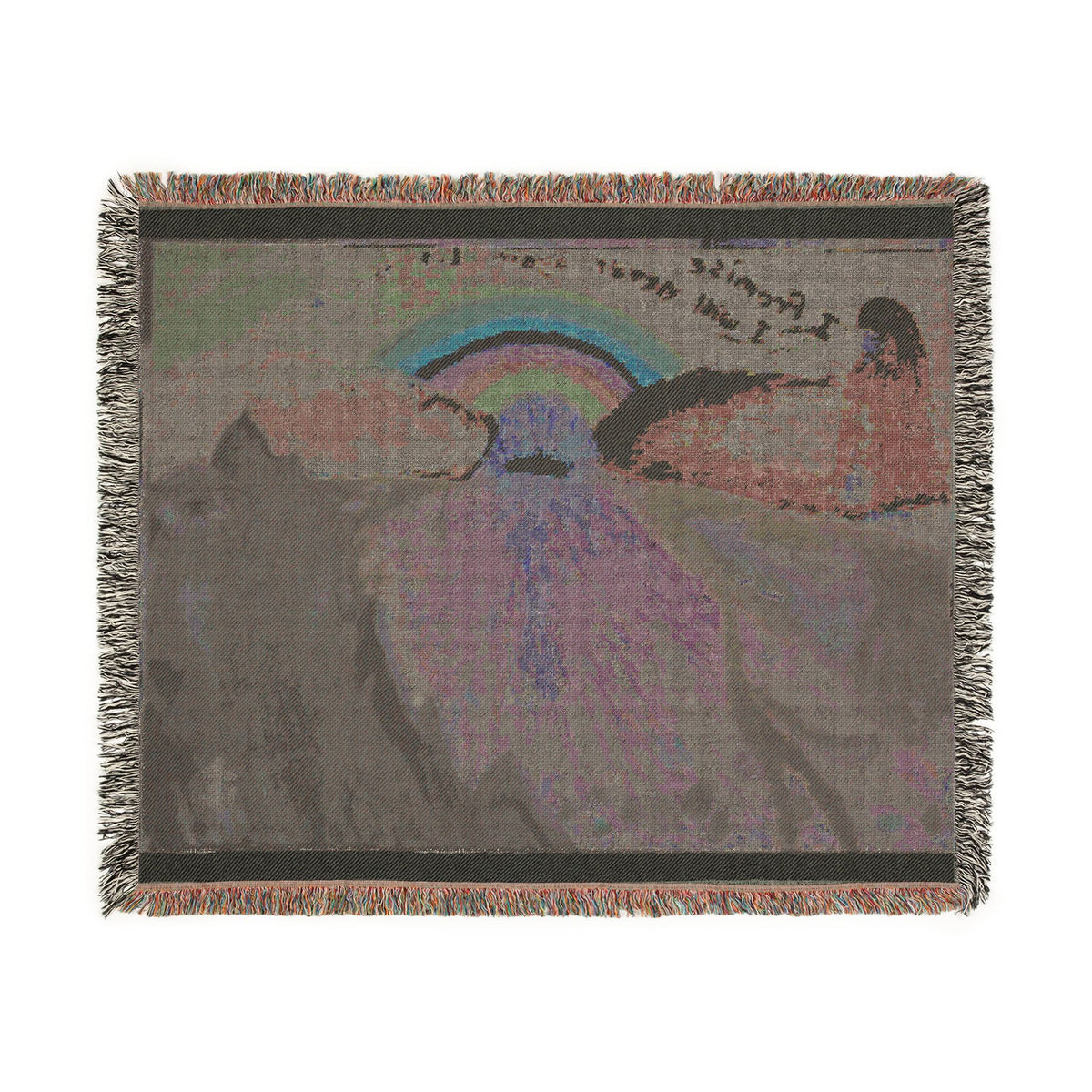 God Art by JL woven blanket : Noah's Ark and The Promise of God