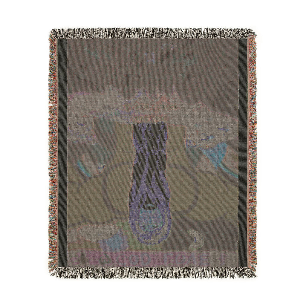 God Art by JL woven blanket : Give God A New Chance