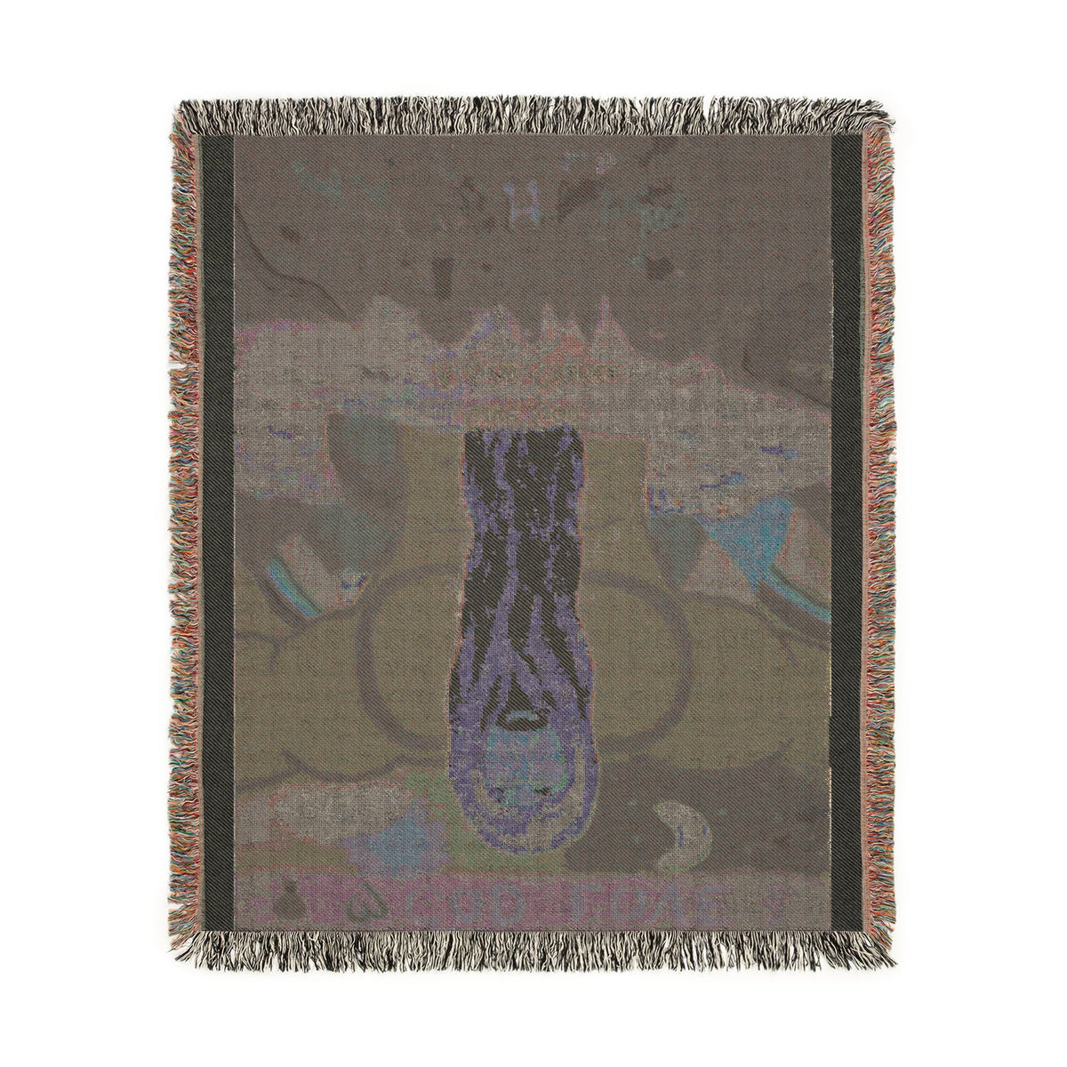 God Art by JL woven blanket : Give God A New Chance