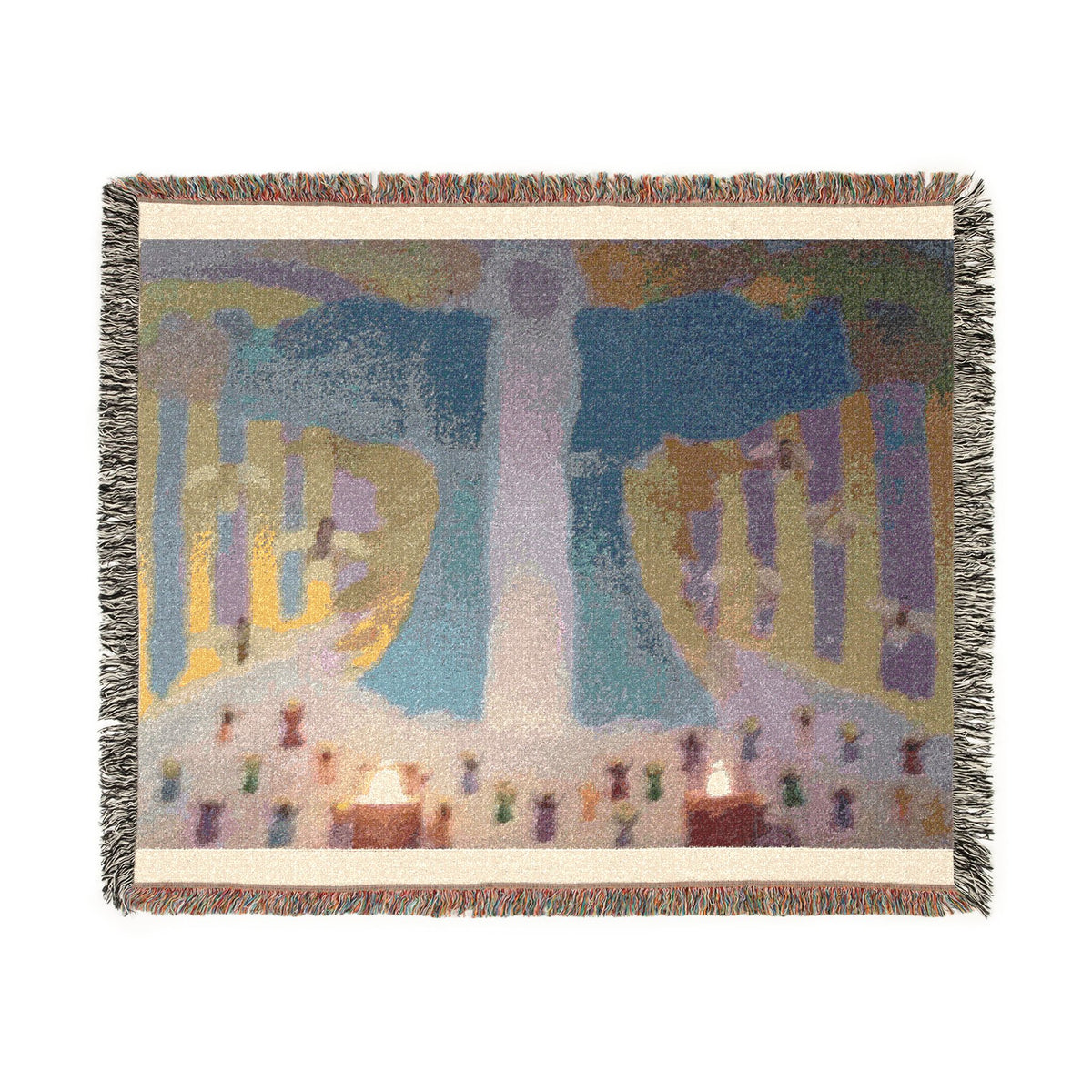 God Art by JL woven blanket : Open thy Gates Oh Lord