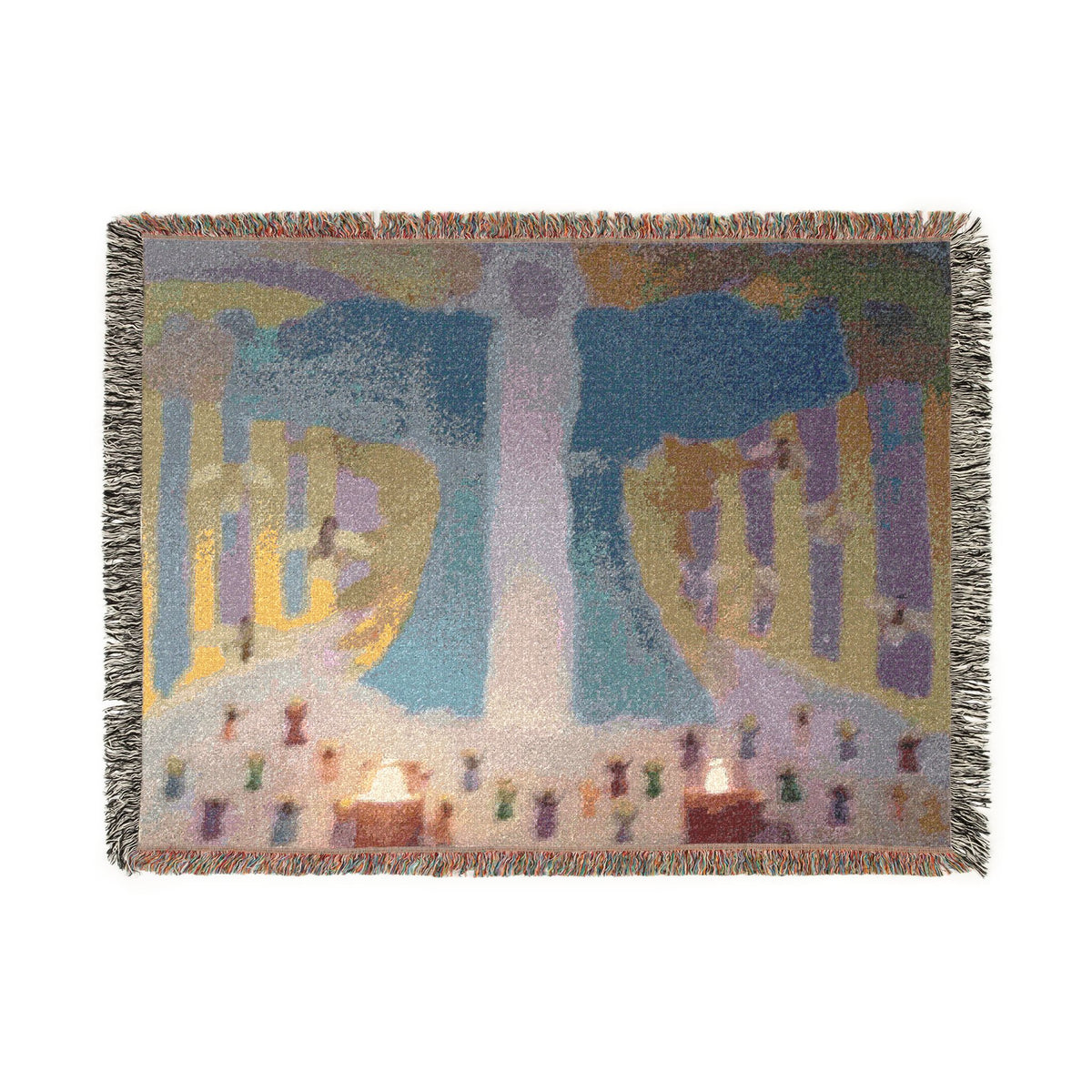God Art by JL woven blanket : Open thy Gates Oh Lord