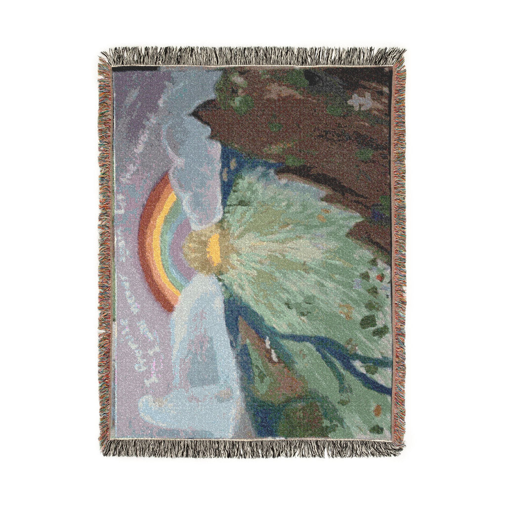 God Art by JL woven blanket : Noah's Ark and The Promise of God