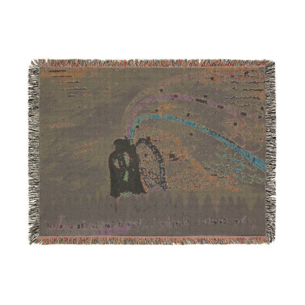 God Art by JL woven blanket : Our Celestial Shepherd
