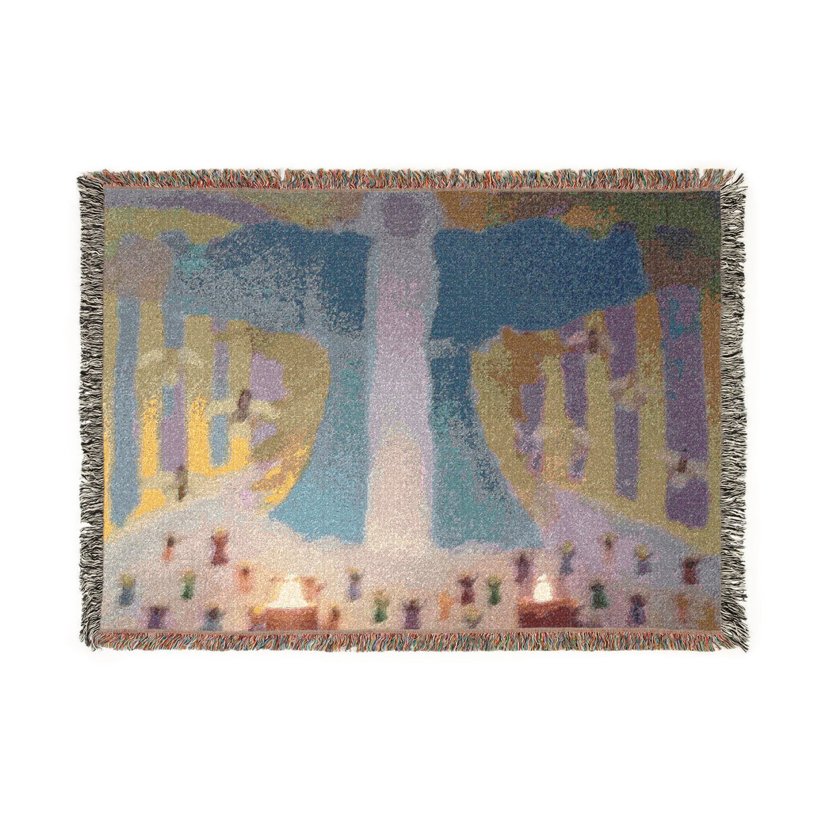 God Art by JL woven blanket : Open thy Gates Oh Lord