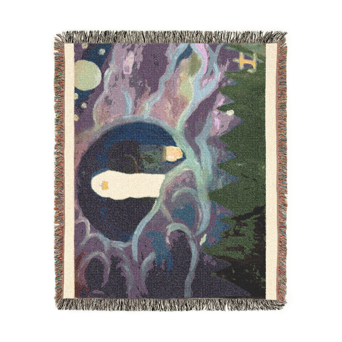 God Art by JL woven blanket : The Vision of God Almighty