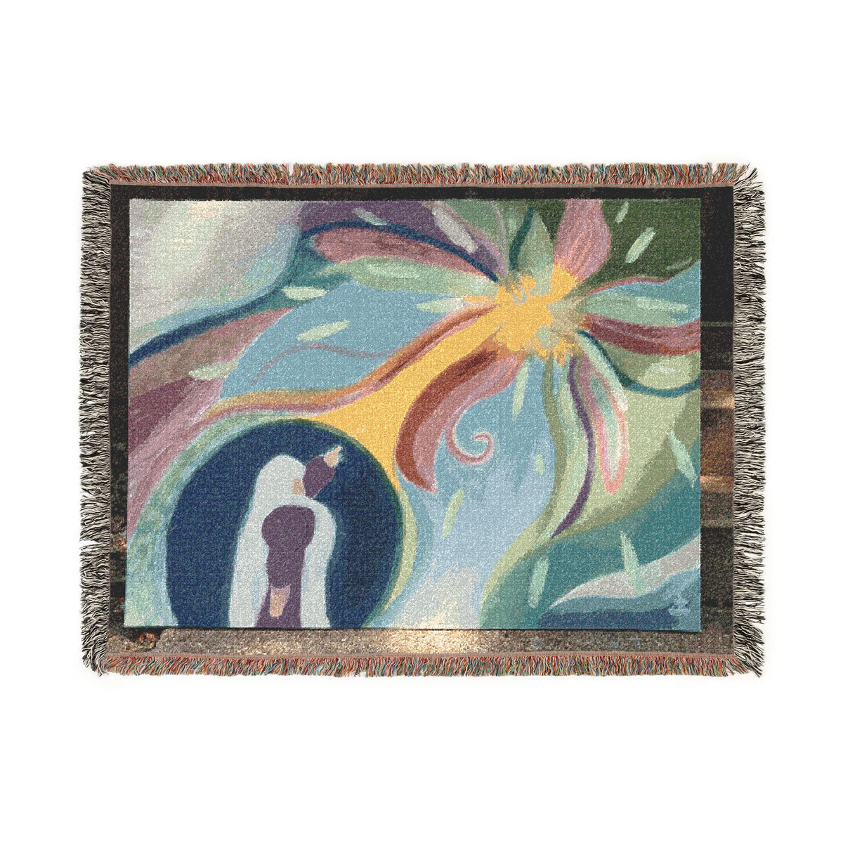 God Art by JL woven blanket : "Let There Be Light!"