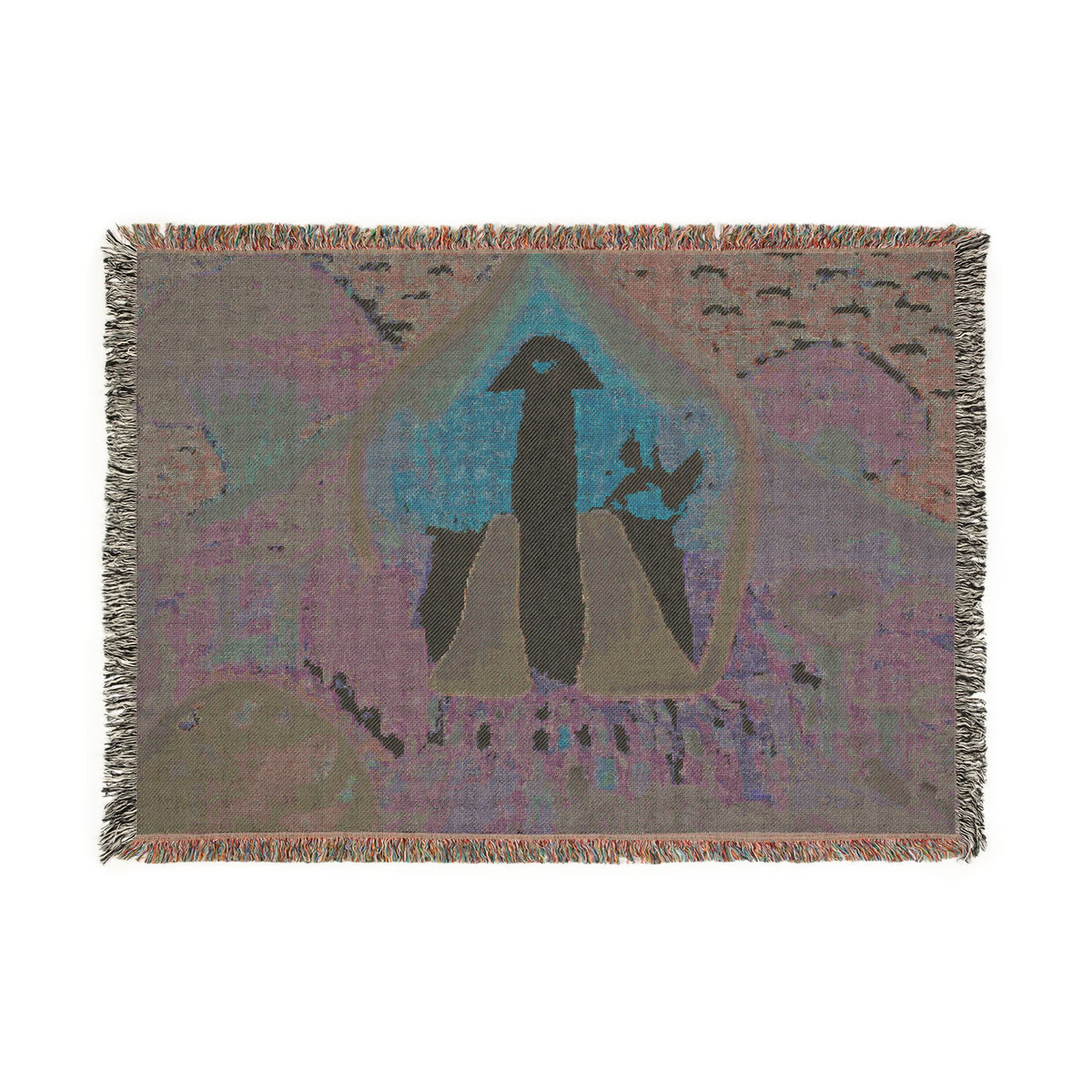 God Art by JL woven blanket : God at The Garden of Edin
