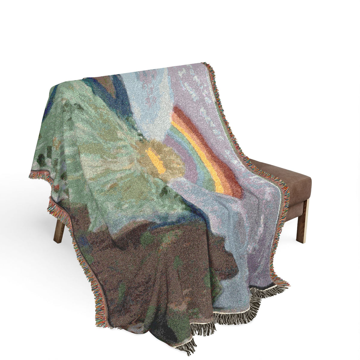 God Art by JL woven blanket : Noah's Ark and The Promise of God