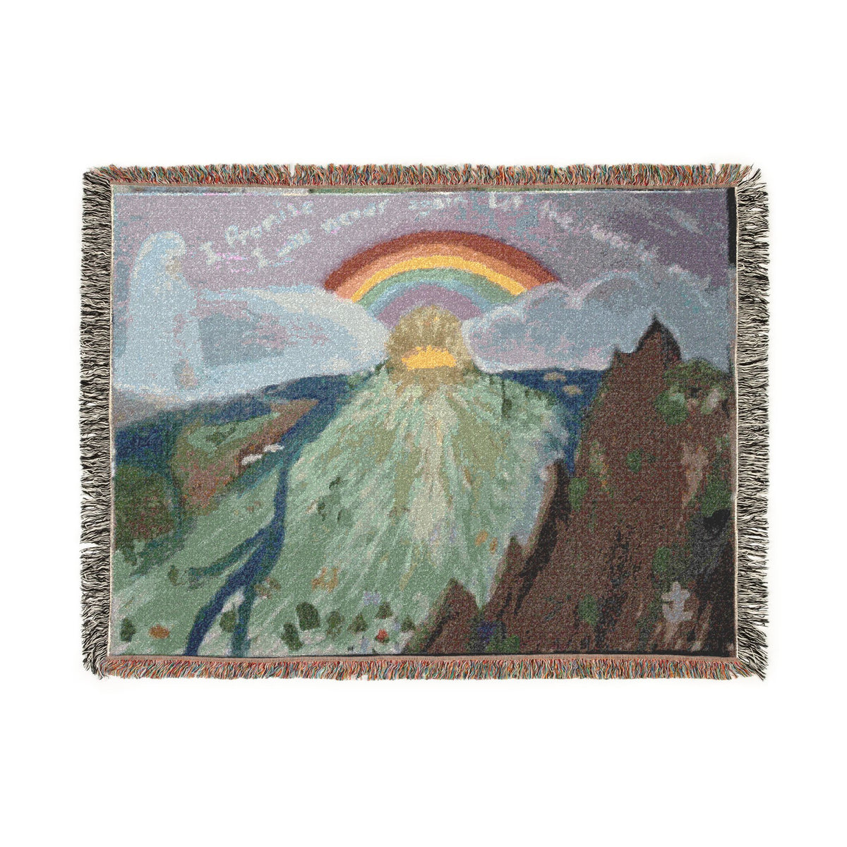 God Art by JL woven blanket : Noah's Ark and The Promise of God