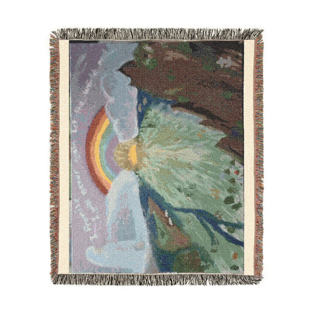 God Art by JL woven blanket : Noah's Ark and The Promise of God