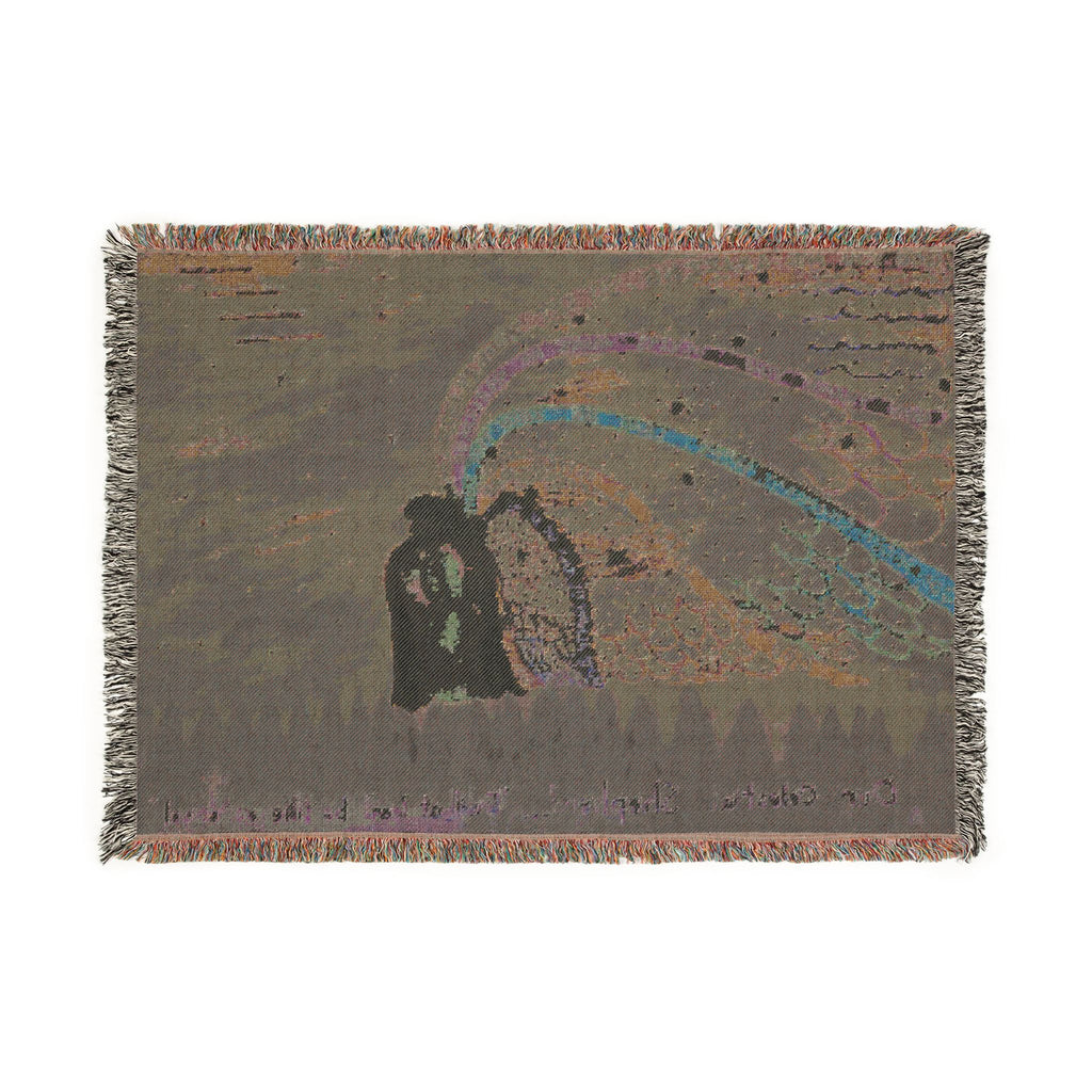 God Art by JL woven blanket : Our Celestial Shepherd