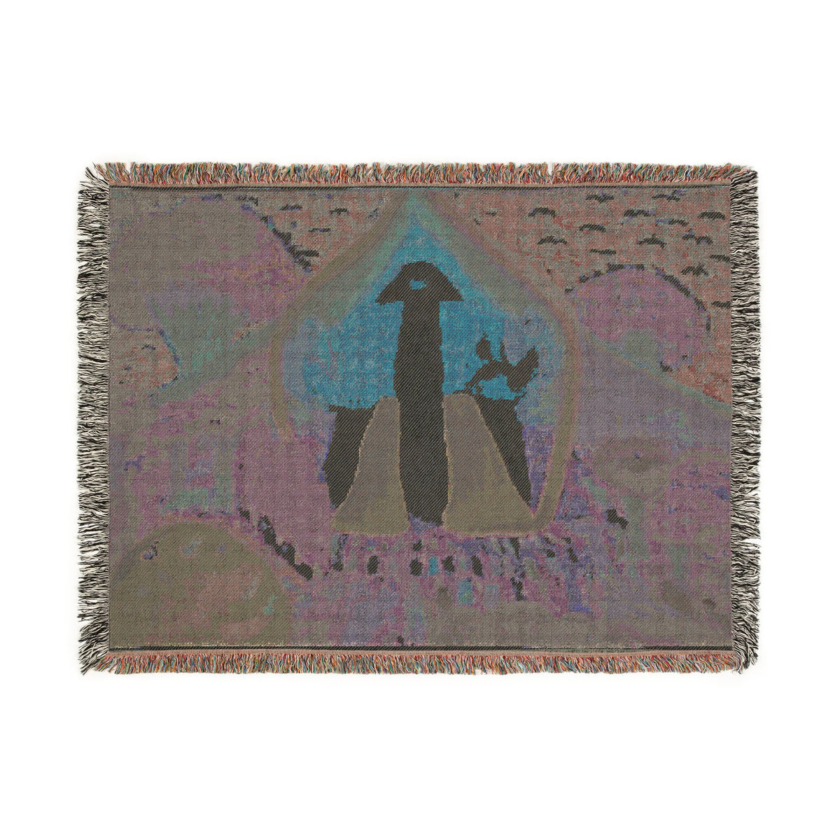 God Art by JL woven blanket : God at The Garden of Edin