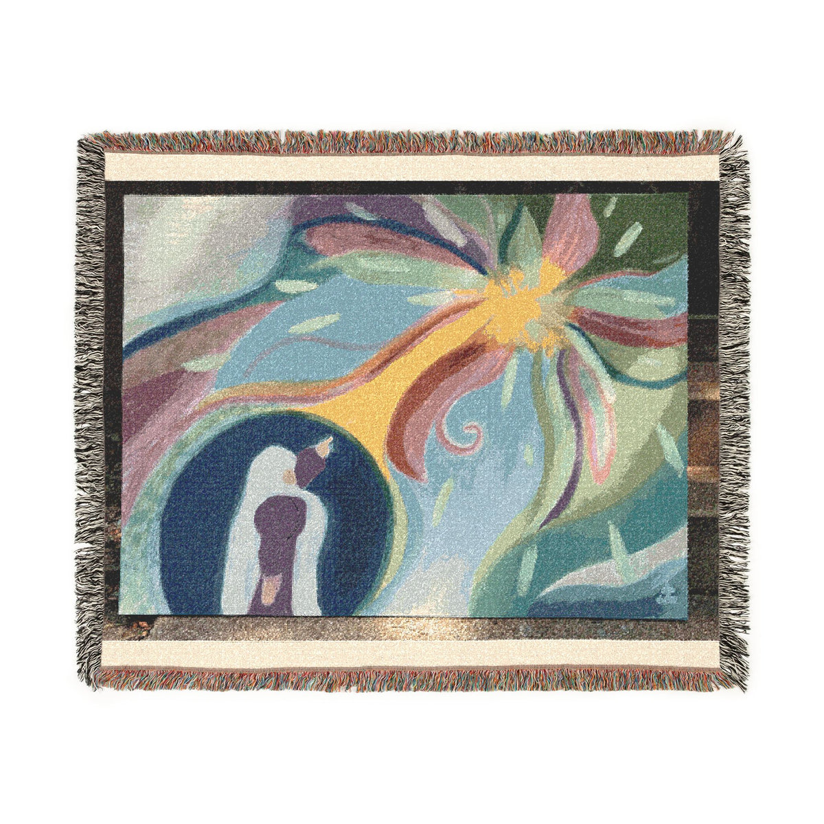 God Art by JL woven blanket : "Let There Be Light!"