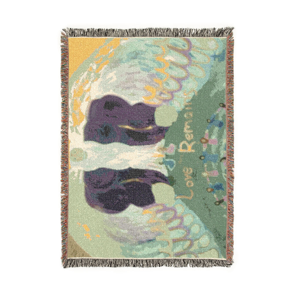 God Art by JL woven blanket : Love Remains