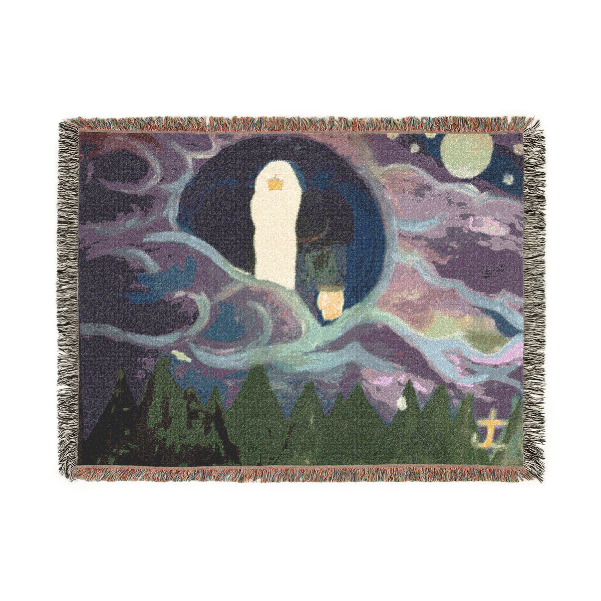 God Art by JL woven blanket : The Vision of God Almighty