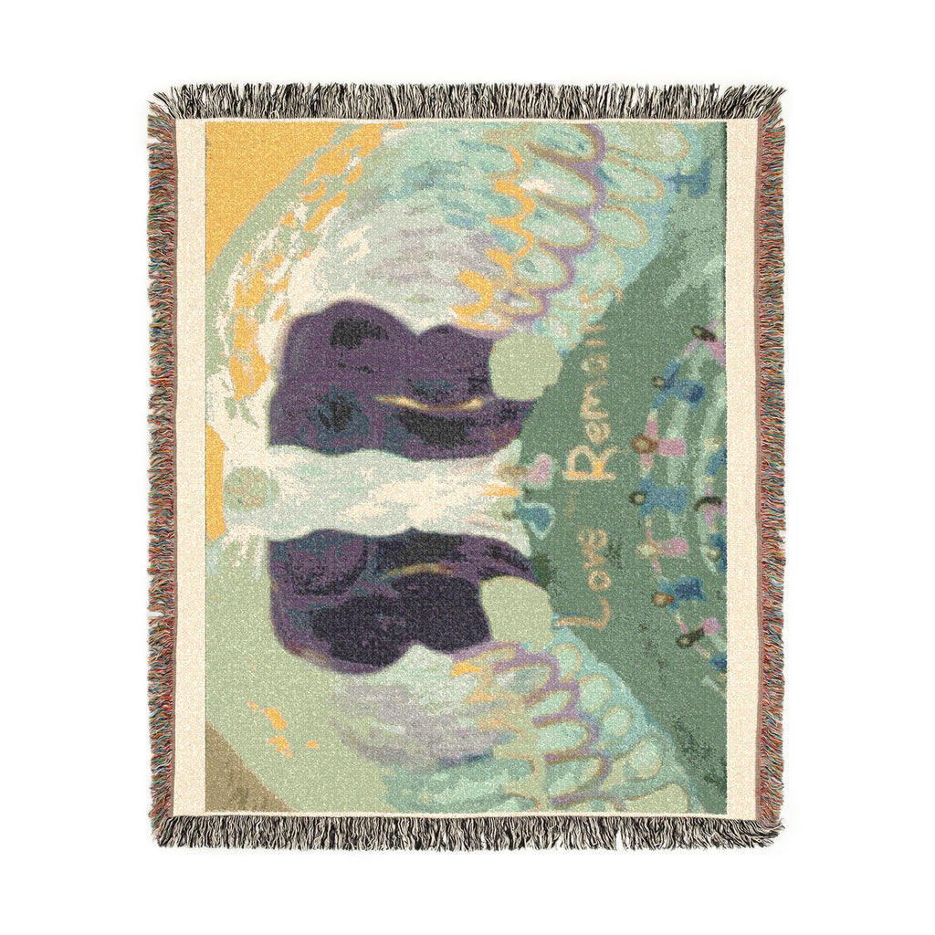 God Art by JL woven blanket : Love Remains