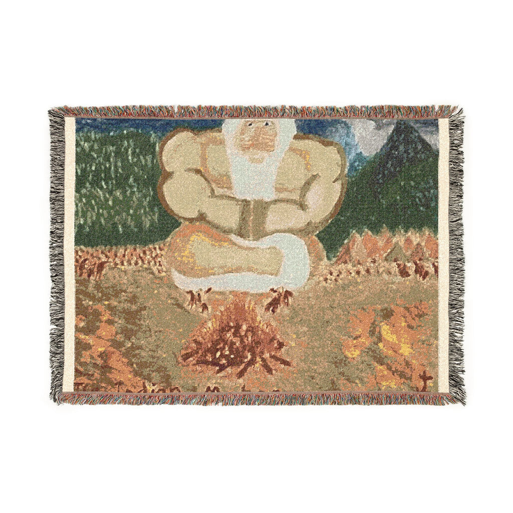 God Art by JL woven blanket : The Indian Maker