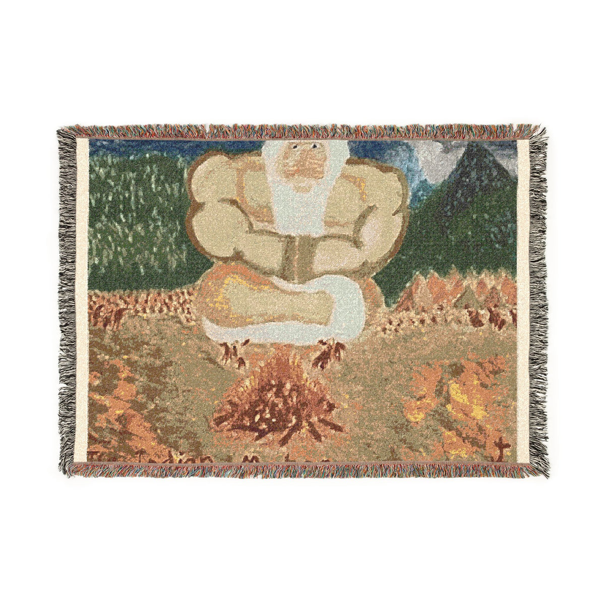 God Art by JL woven blanket : The Indian Maker