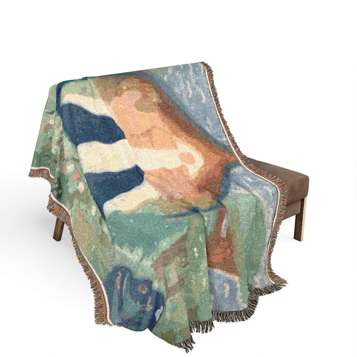 God Art by JL woven blanket : God at The Garden of Edin