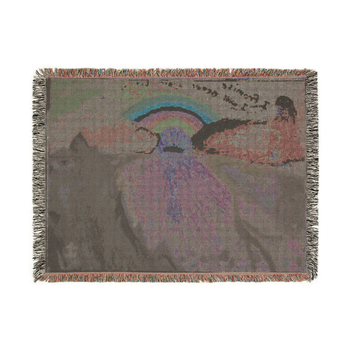 God Art by JL woven blanket : Noah's Ark and The Promise of God
