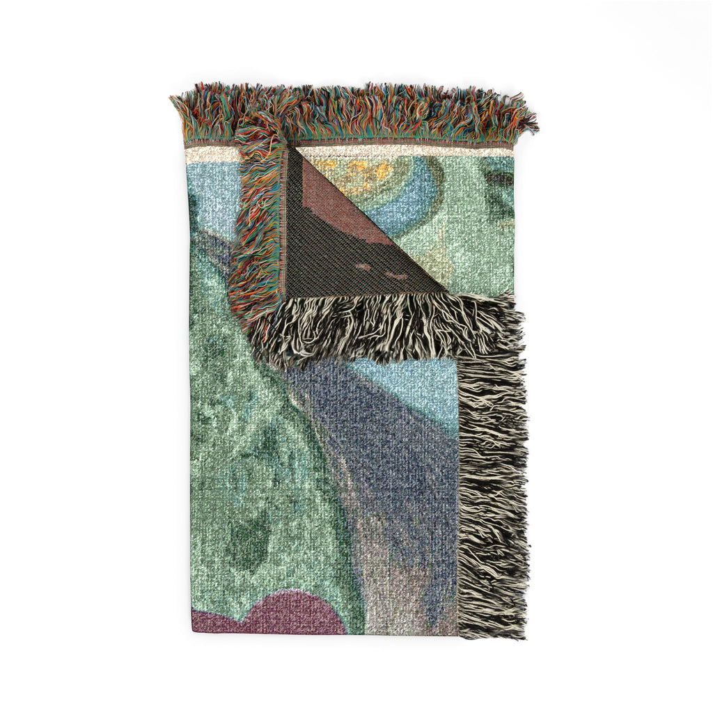 God Art by JL woven blanket  "The giant in the forest"