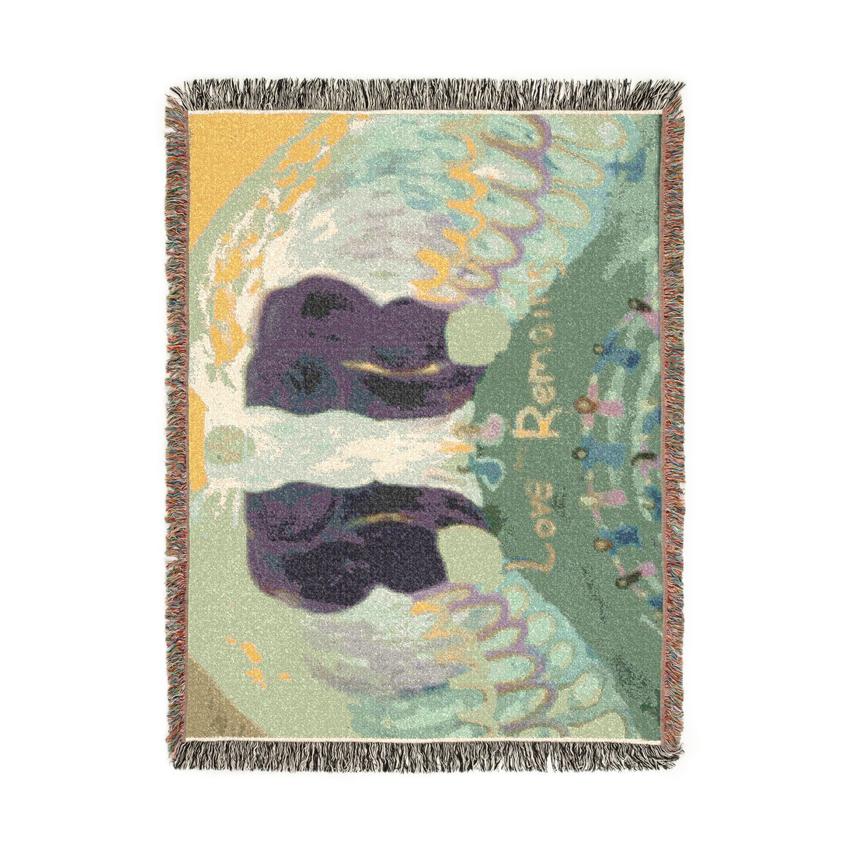 God Art by JL woven blanket : Love Remains