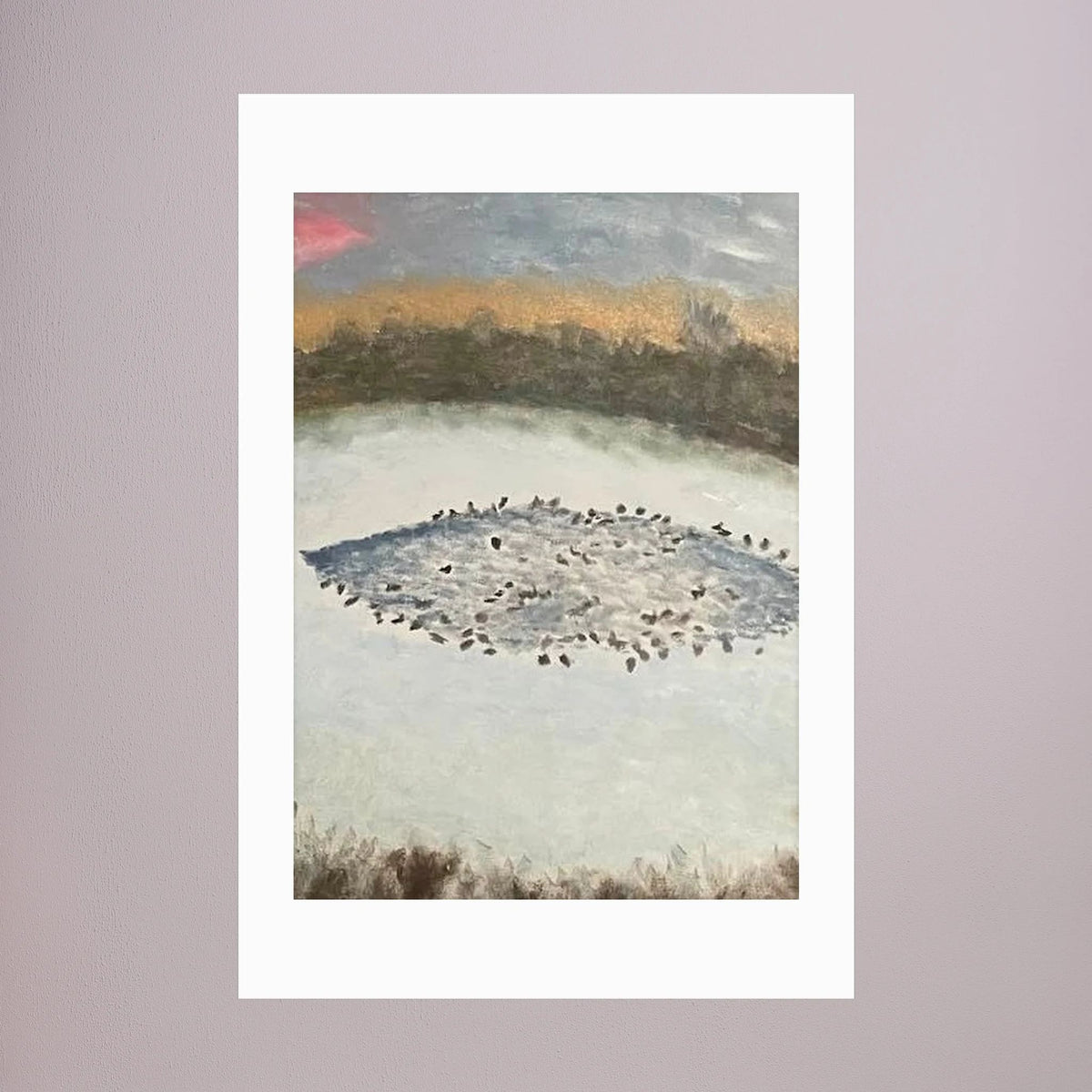 Paper Print art of JL : Duck Pond