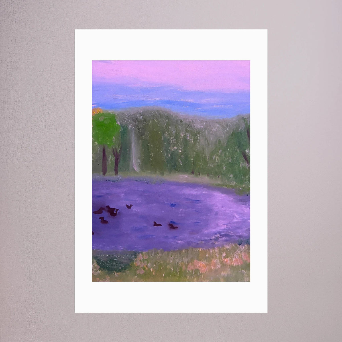 Paper Print art of JL : Dreamy Pond