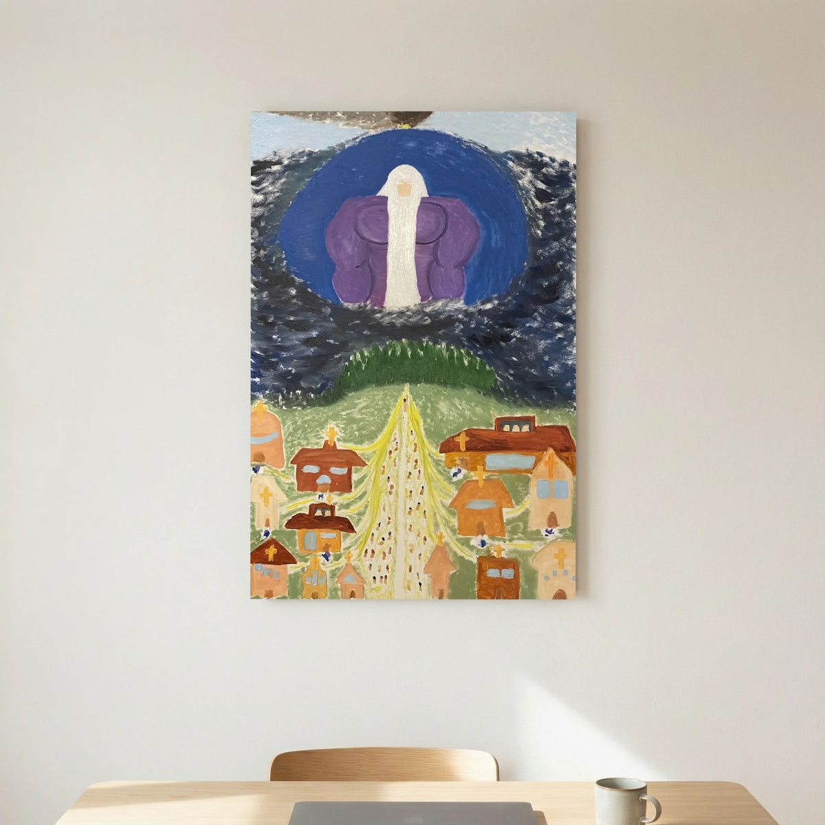 Paper Print art of JL : Moving Mountains with Faith