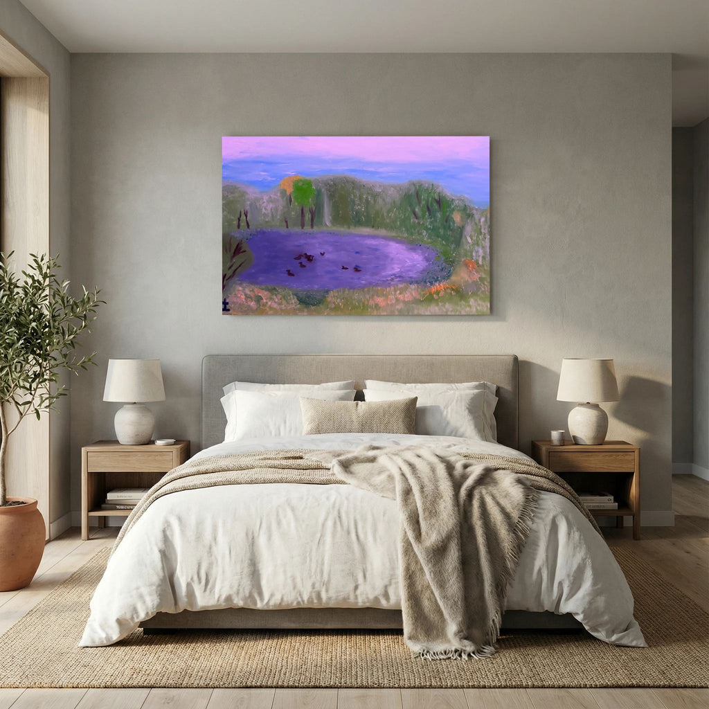 Paper Print art of JL : Dreamy Pond
