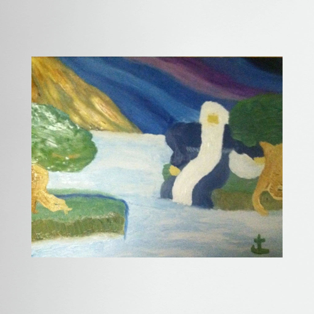 Paper Print art of JL : Over the Myst
