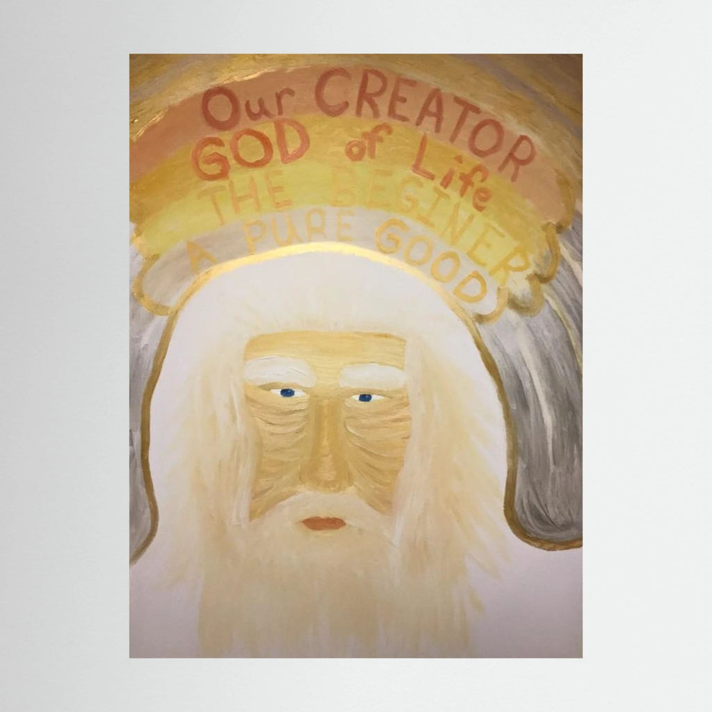 Paper Print art of JL : The Face of God