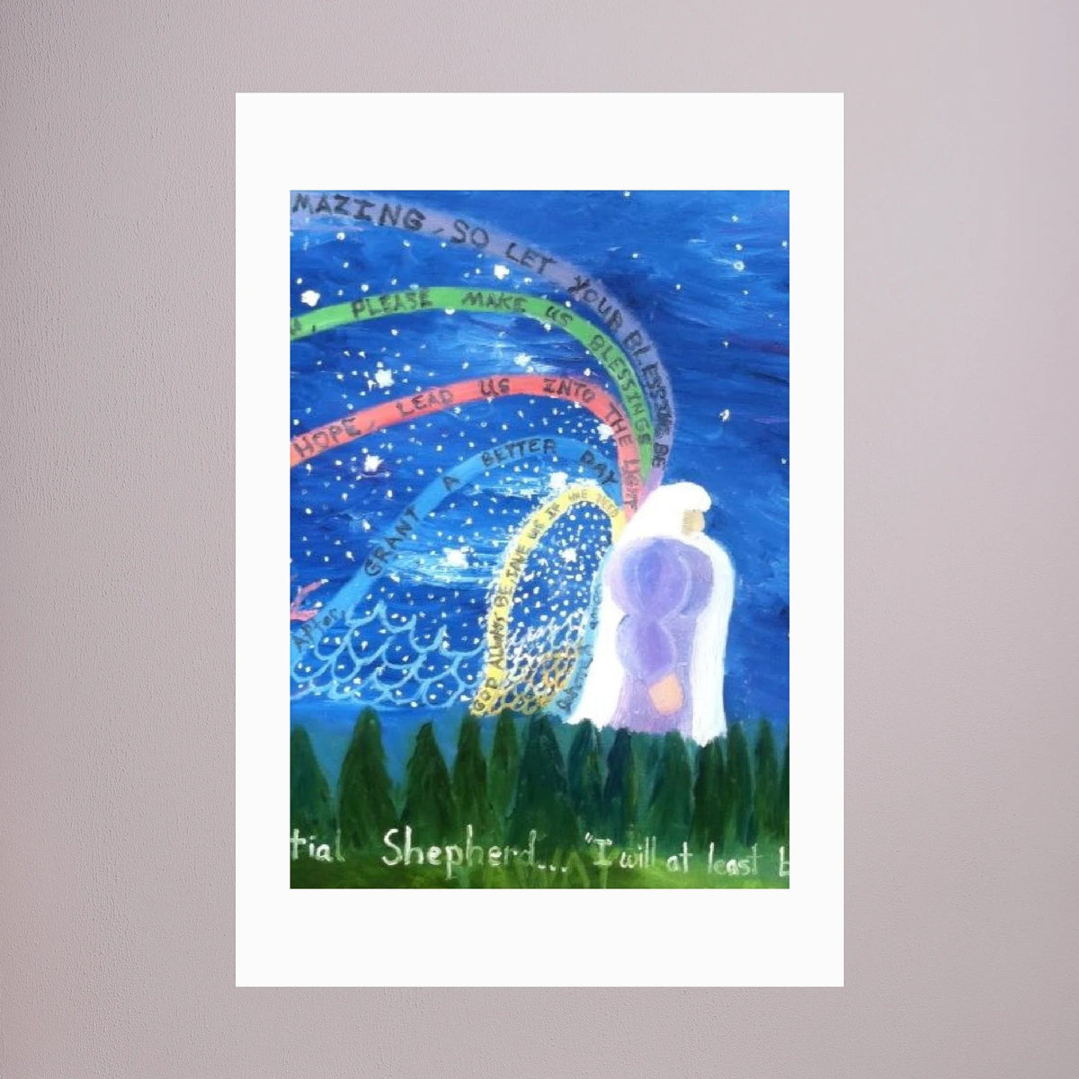 Paper Print art of JL : Our Celestial Shepherd 
