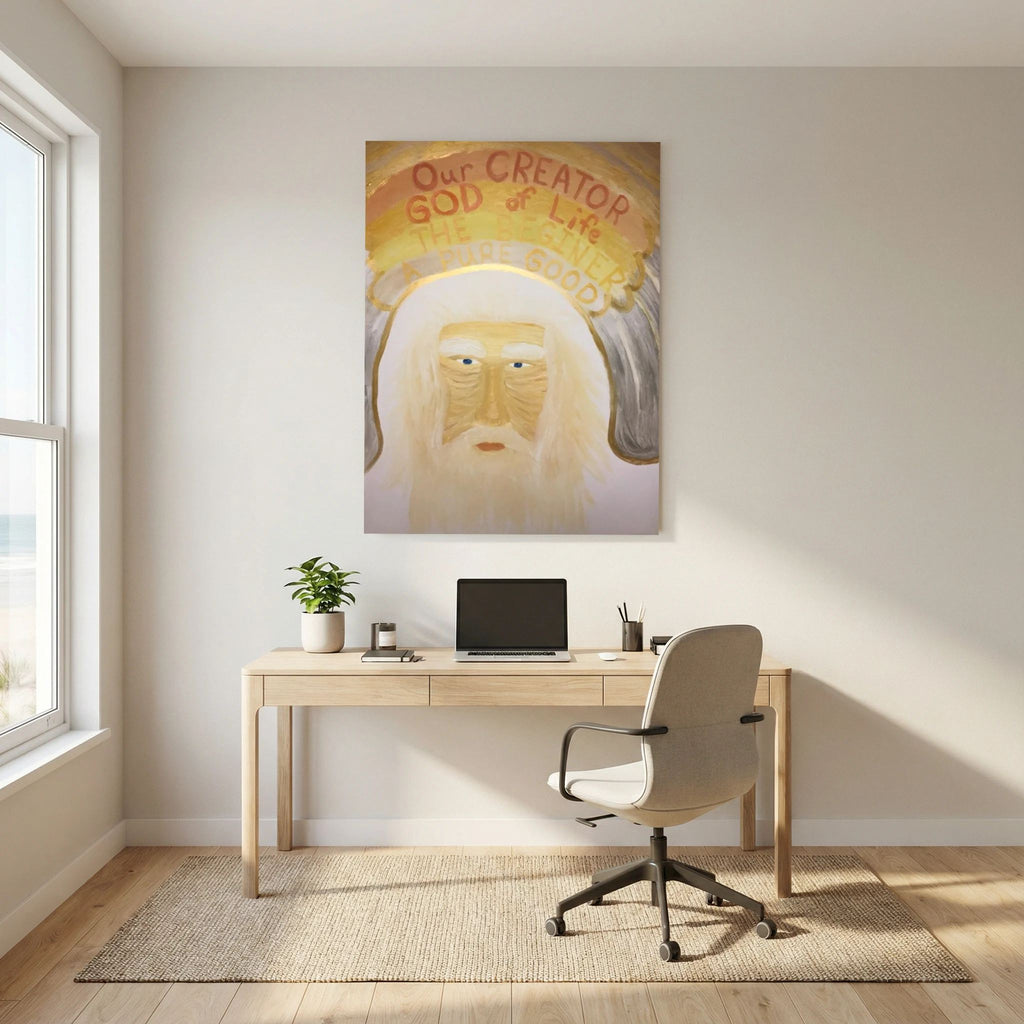 Paper Print art of JL : The Face of God