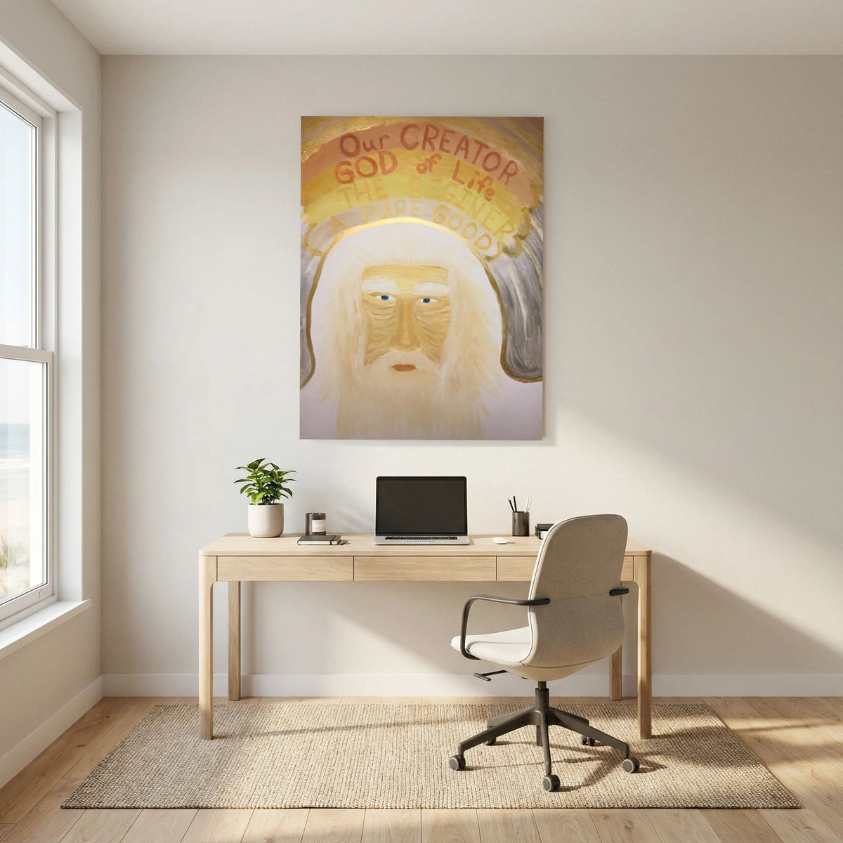 Paper Print art of JL : The Face of God