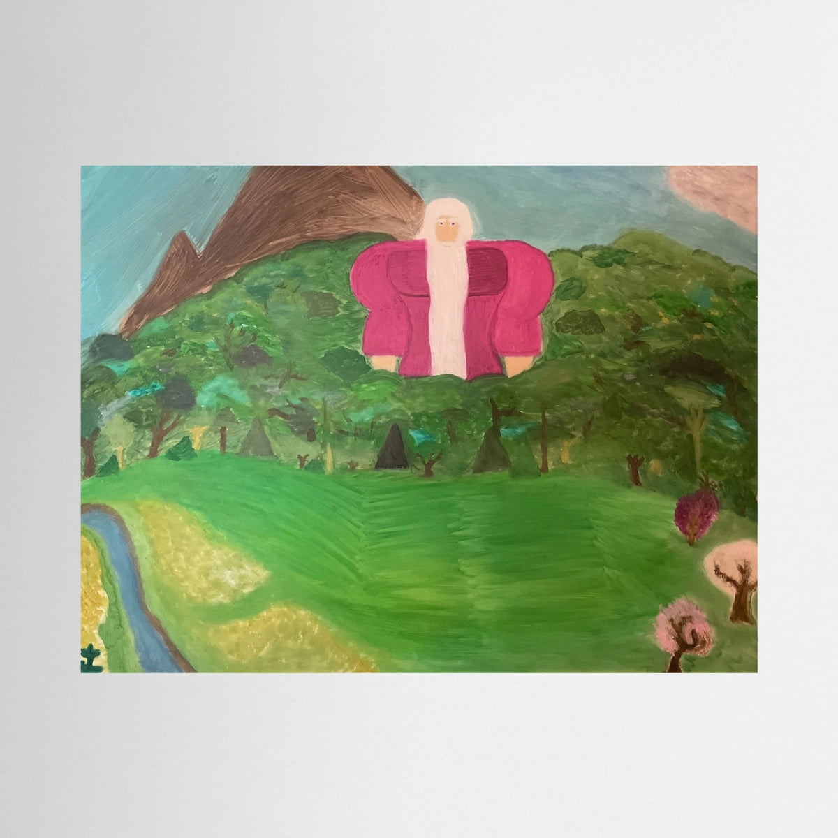 Paper Print art of JL : Standing in a forest