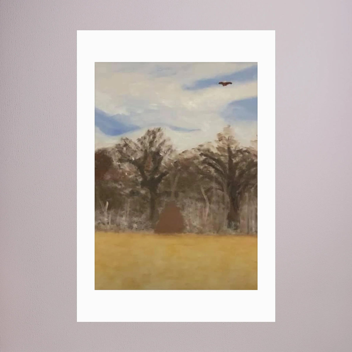 Paper Print art by JL : Elm Crest Park in the spring