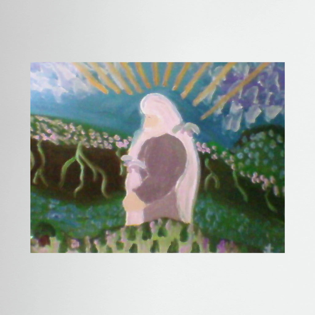 Paper Print art of JL : God in the valley