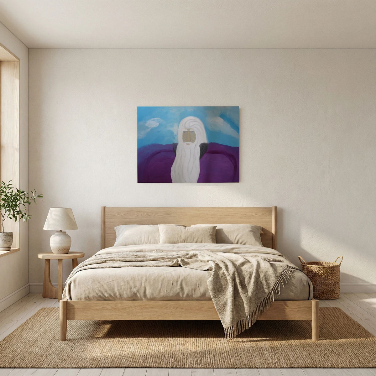 Paper Print art of JL : I was, I am, I will be God