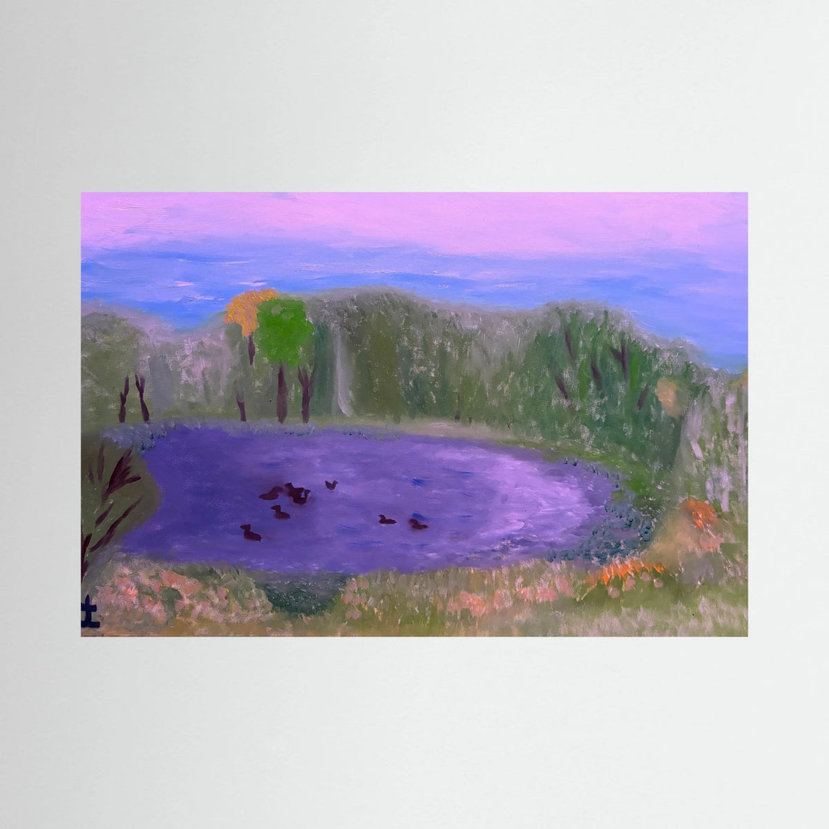 Paper Print art of JL : Dreamy Pond