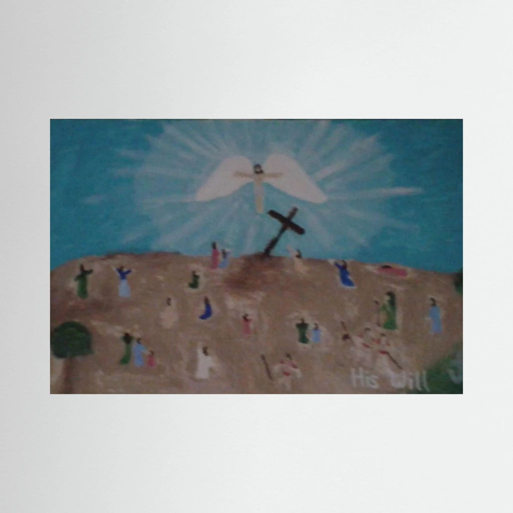 Paper Print art of JL : His Will about the cross