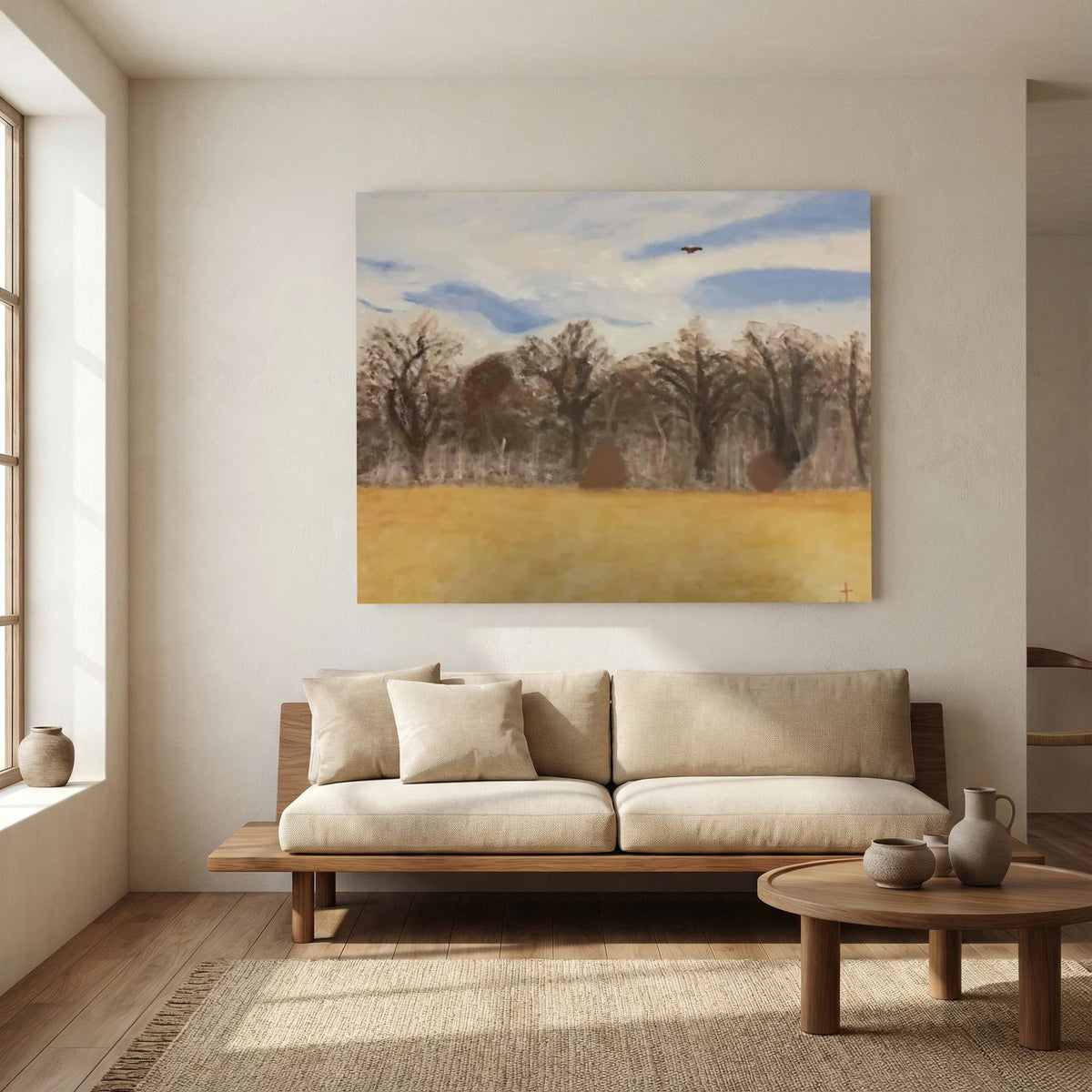Paper Print art by JL : Elm Crest Park in the spring