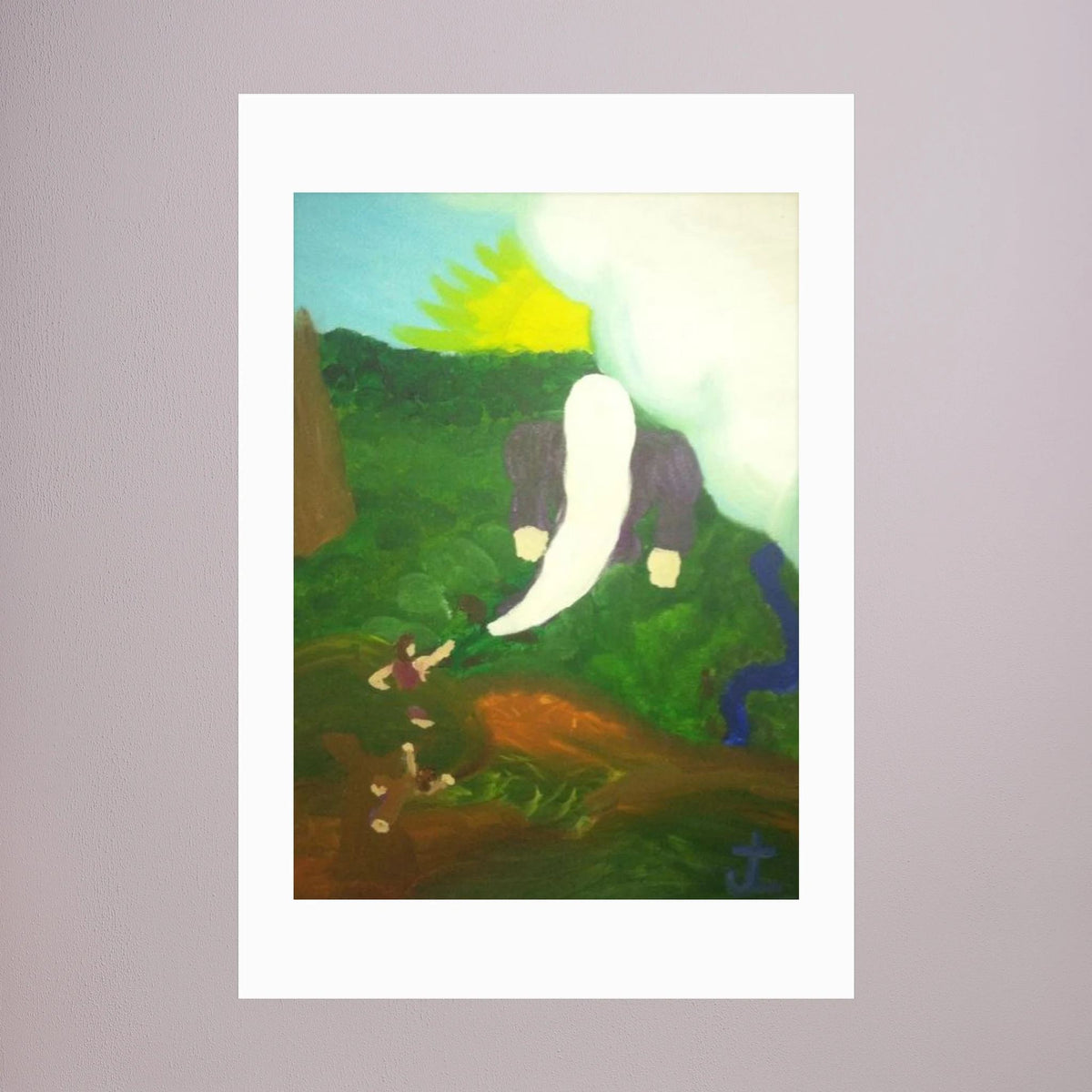 Paper Print art of JL : Cain and Abel