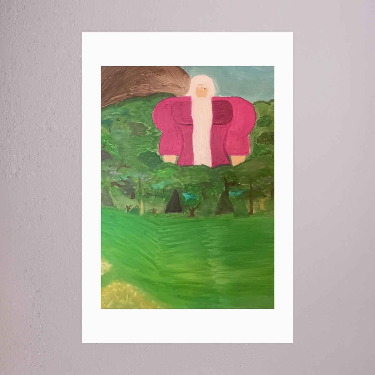 Paper Print art of JL : Standing in a forest