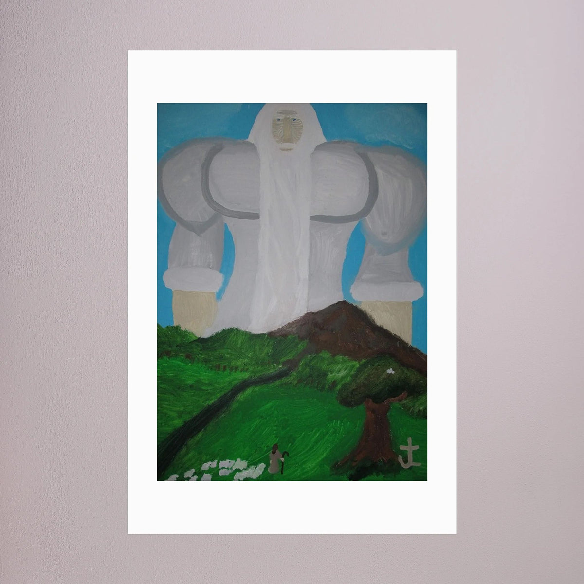 Paper Print art of JL : The Guardian God 