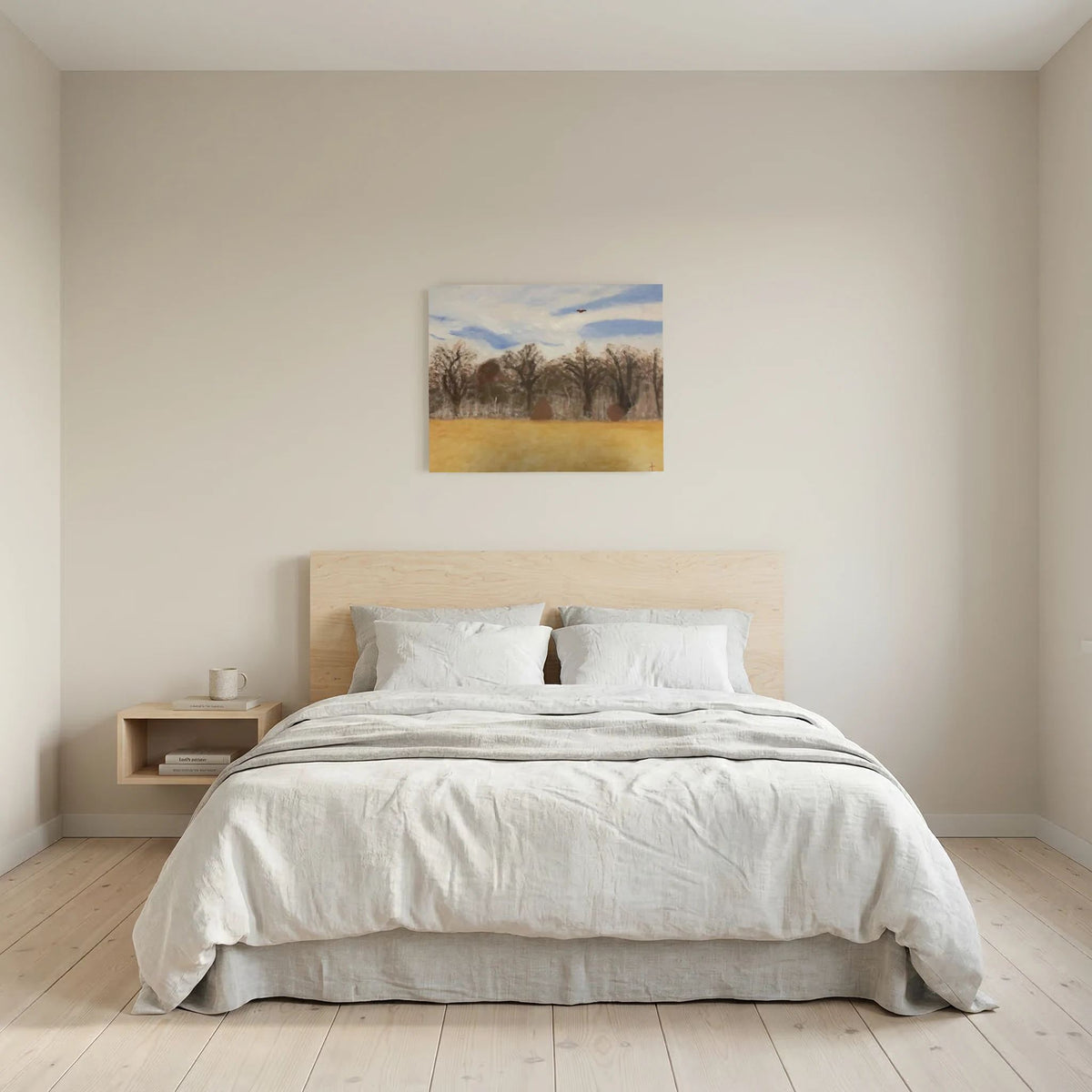 Paper Print art by JL : Elm Crest Park in the spring
